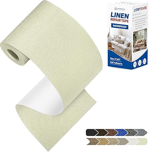 Vista 23 de Parches de reparación de lino grueso, parches de tela de lino autoadhesivos, 8 x 11 pulgadas, 2 unidades, multicolor, se pueden utilizar