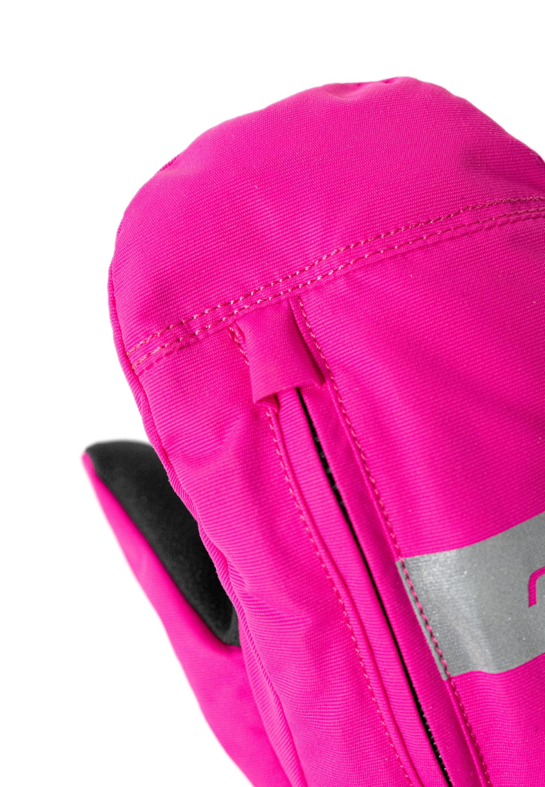 Reusch Moritz Mitten - Manoplas cálidas, Resistentes al Viento y Transpirables, Guantes de Invierno para bebés, niños y niñas con práctico Cierre de Cremallera