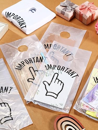 Miniatura 6 de Colarr 1000 bolsas para colgar puertas con agujero recortado de 6 x 12 pulgadas, bolsas de plástico transparente de polietileno para pomo de puerta,