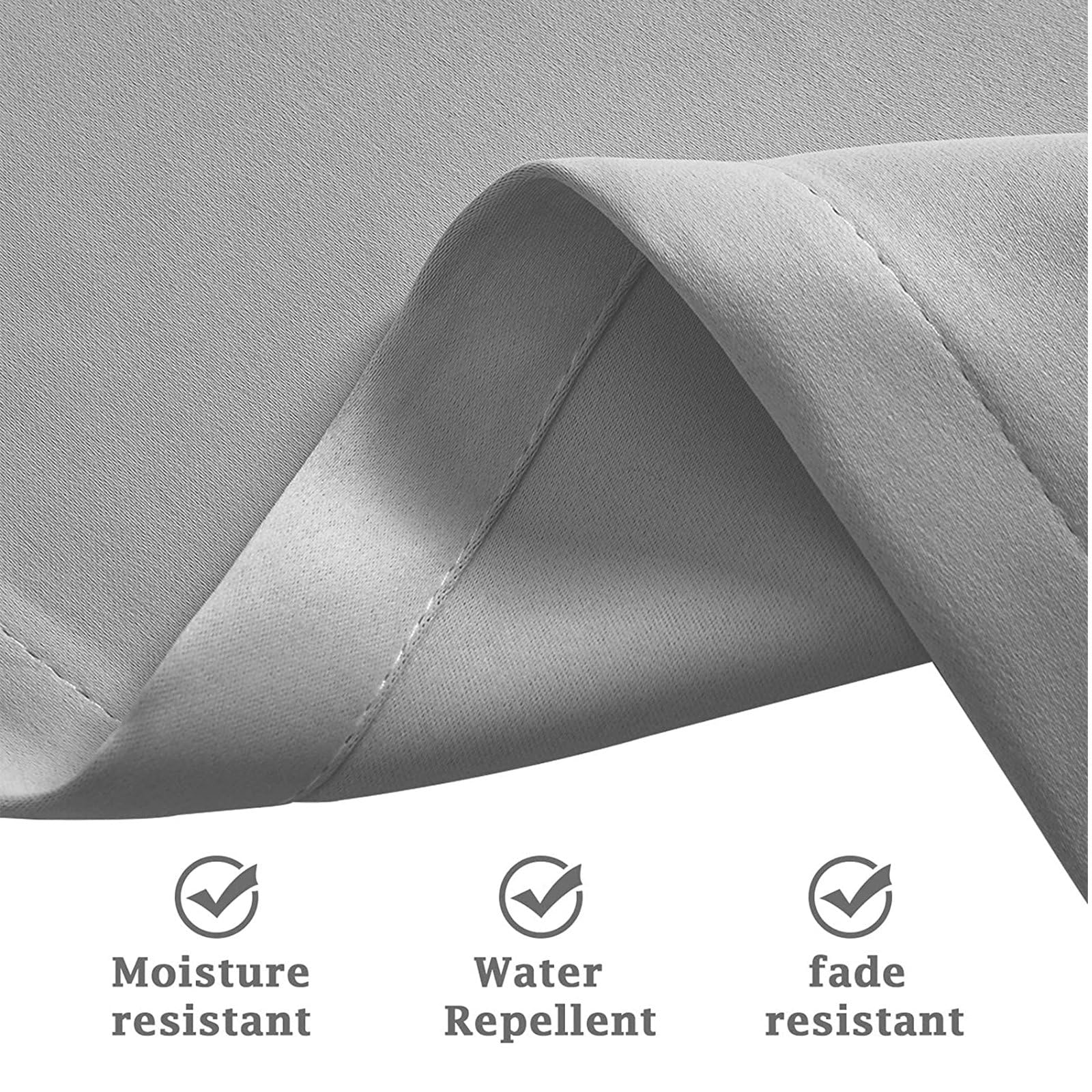 Tende per Gazebo da Esterno 262L × 150A cm, Tenda da Sole per Esterno Idrorepellente Tende Termiche per Balconi Terrazze con Passanti Adesivi protezione solare