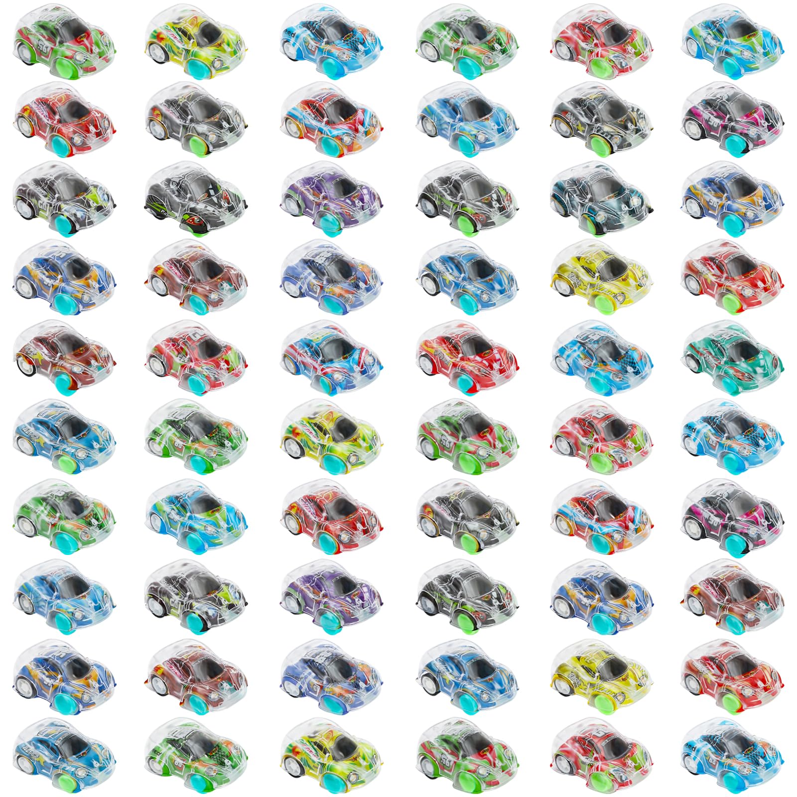 ONEST 60 Pieces Mini Pull Back Cars Toy Cars Small Racing Car Party Favors Carnival Prizes Classroom Rewards Pinata Stocking Goodie Bag Stuffers Birthday Toys for Girls Boys Toddler