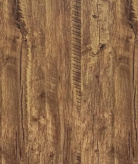 Timeet 44cmx10m Self Adhesive Wallpaper Brown Wood Grain Contact Paper Sticky Back Plastic Waterproof Furniture Stickers Vinyl Film Peel and Stick Wallpaper for Countertops Furniture Kitchen Wardrobe