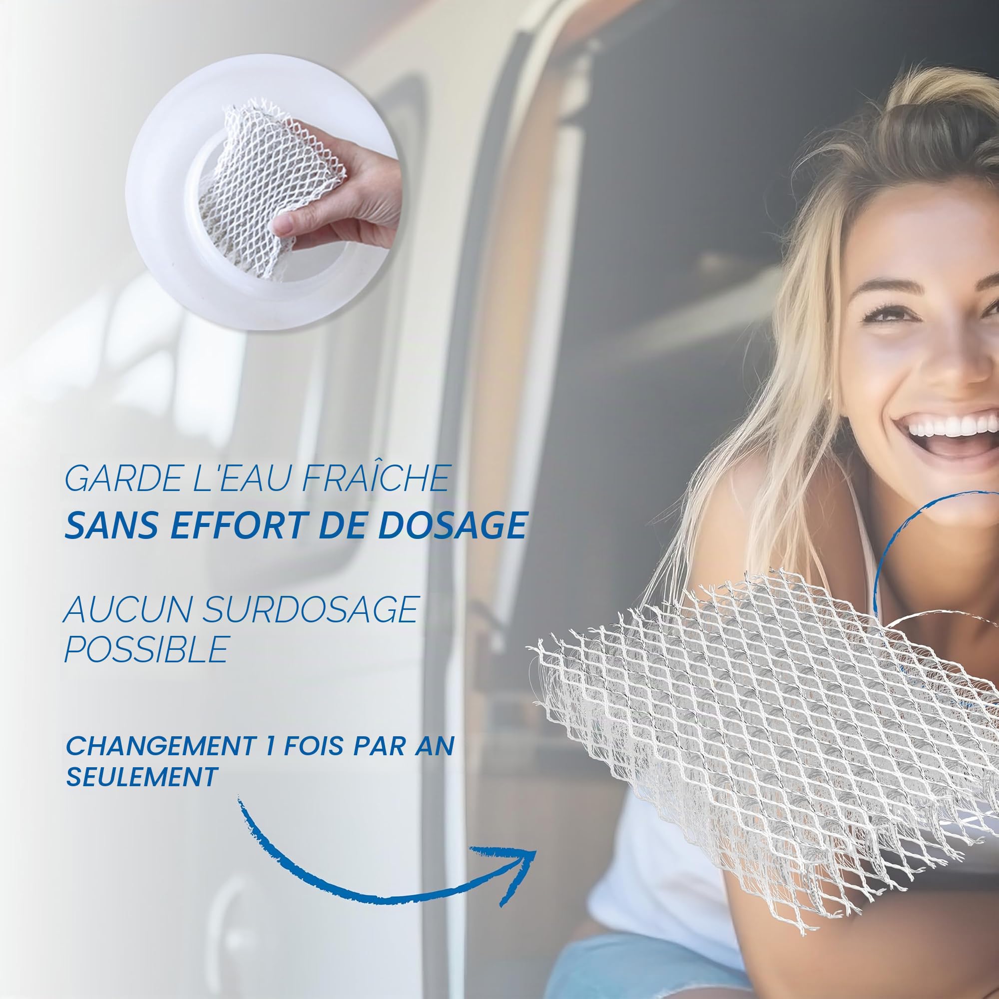 WM aquatec Hygiène-Trio HGT-120 | Set complet d'hygiène de l'eau pour réservoirs jusqu'à 160L | Nettoyage, détartrage, désinfection et conservation autom. de l'eau | pour caravane, camping-car, bateau