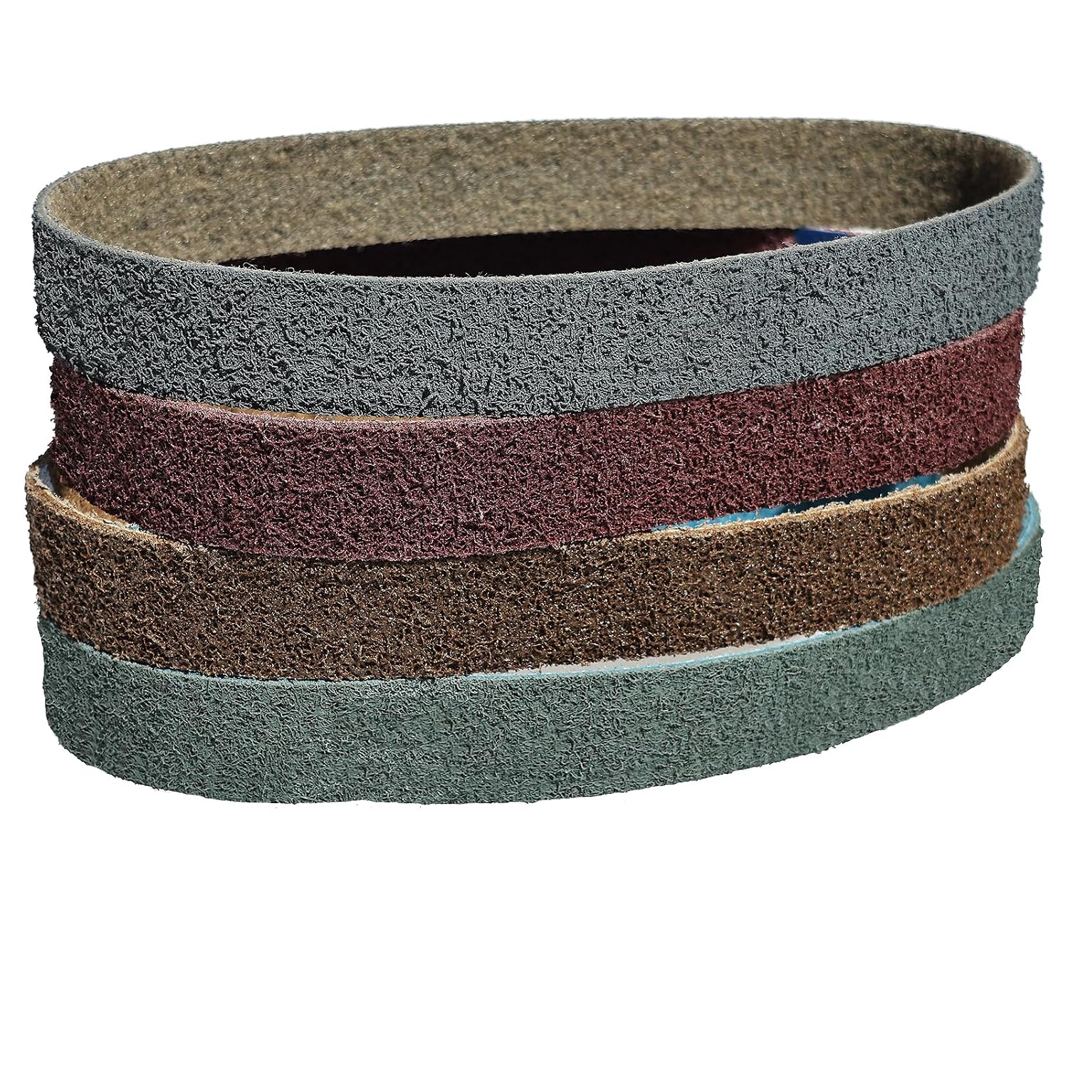 4 Pack 1-1/2 X 30 Inch Coarse, Medium, and Fine Grits Assortment Non Woven Surface Conditioning Sanding Belts for Pipe Tube Polisher Sander Metal Pole and Metal Fabricators Profession Sander Belt