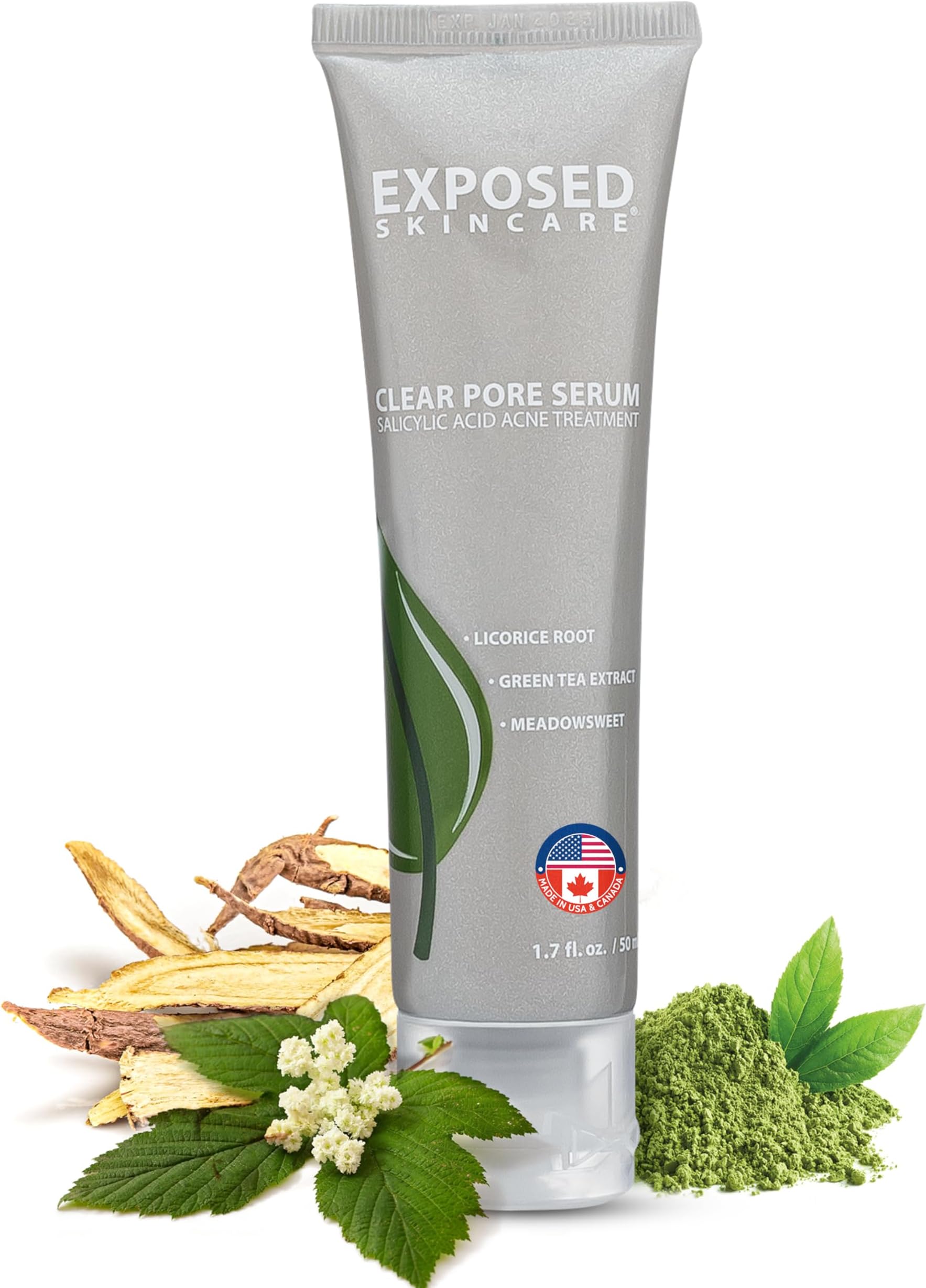 Clear Pore Serum with 1% Salicylic Acid for Sensitive and Oily Skin – Gently Clears Blackheads, Minimizes Pores and Reduces Excess Oil – Natural, Non-toxic and Cruelty Free