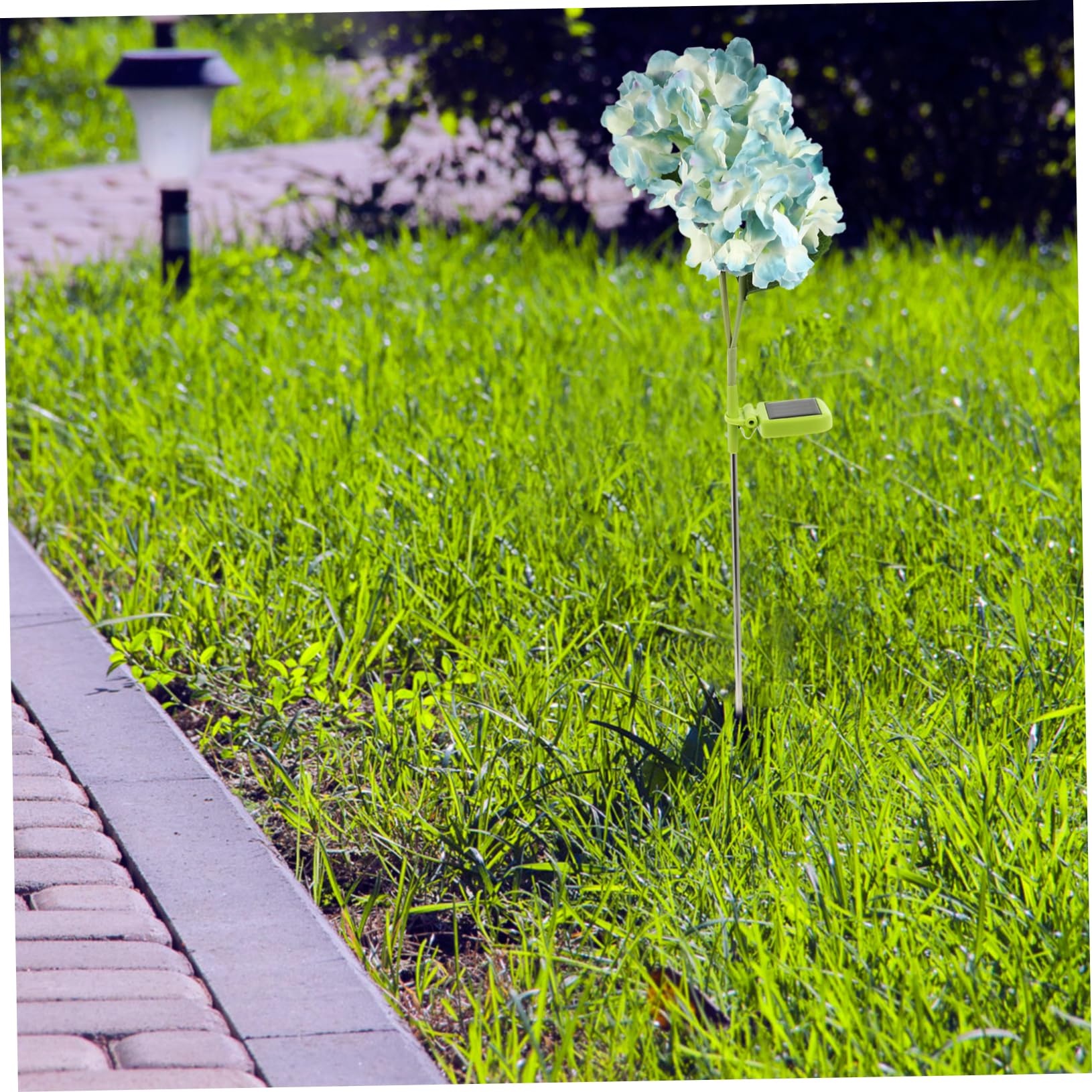 BCOATH Solar Ground Plug Light Durable Outdoor Garden Solar Light for Pathway and Landscape Decor Energy Saving Easy Installation Unique Flower Shape for Yards Lawns Parks