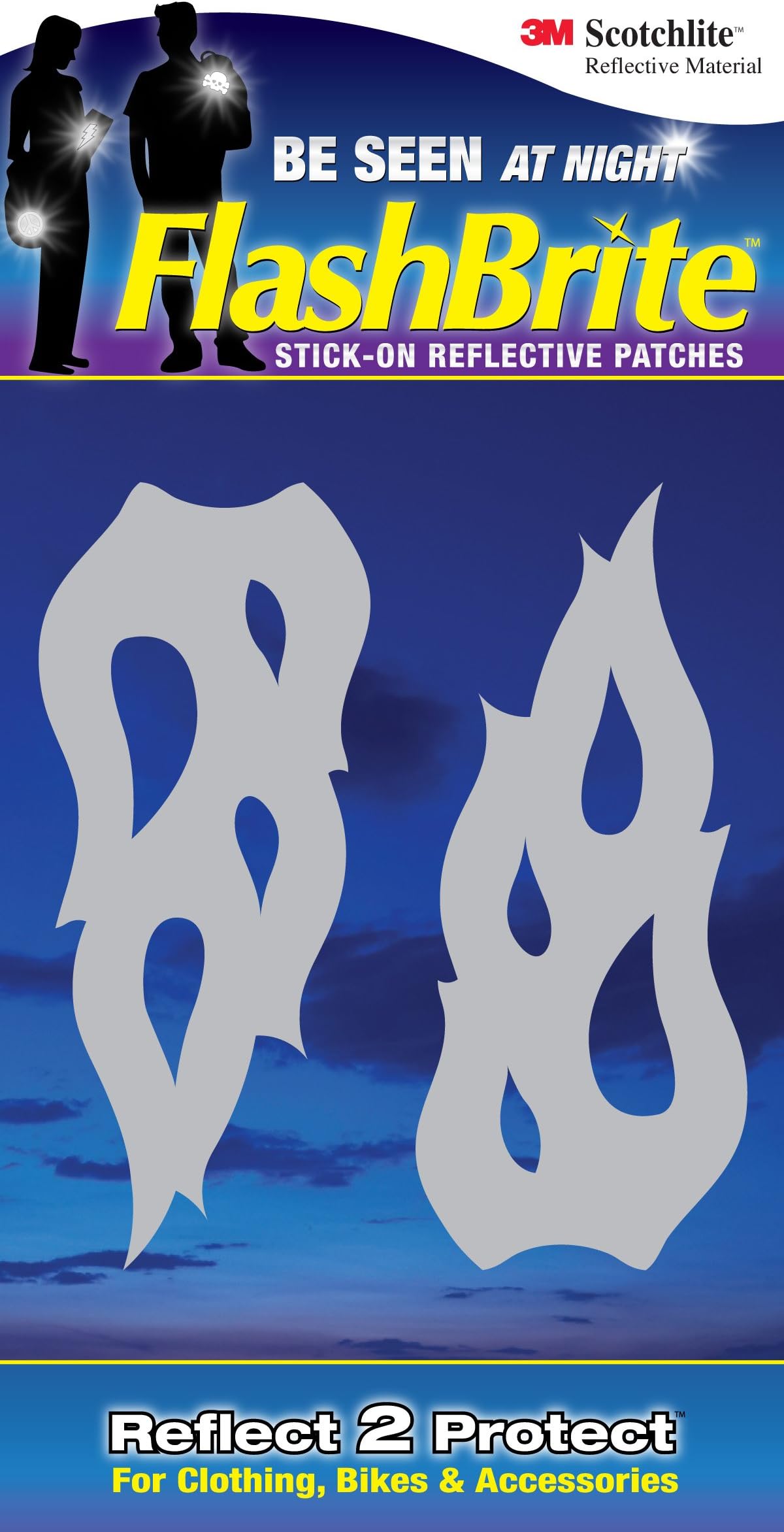 FlashBrite Reflective Patches, Flame Pairs