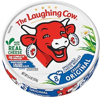 Laughing Cow Original Creamy Swiss Cheese 6 oz each (3 Items Per Order)