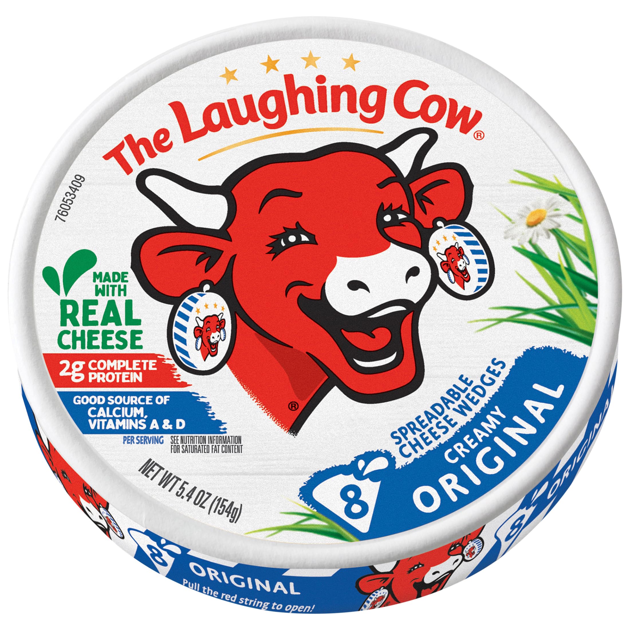 Laughing Cow Original Creamy Swiss Cheese 6 oz each (3 Items Per Order)