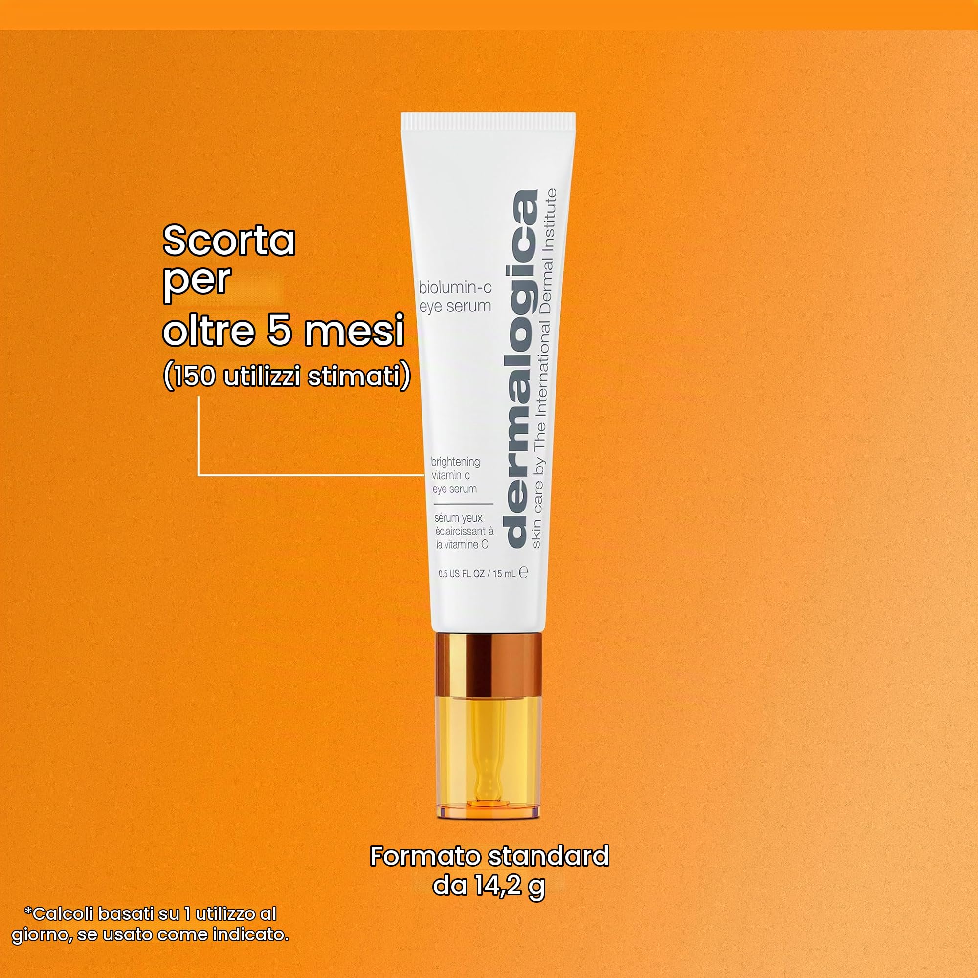 Dermalogica BioLumin-C Eye Serum alla Vitamina C 15ml | Siero occhi alla vitamina C che illumina, rassoda e aiuta a ridurre le occhiaie e le rughe sottili.