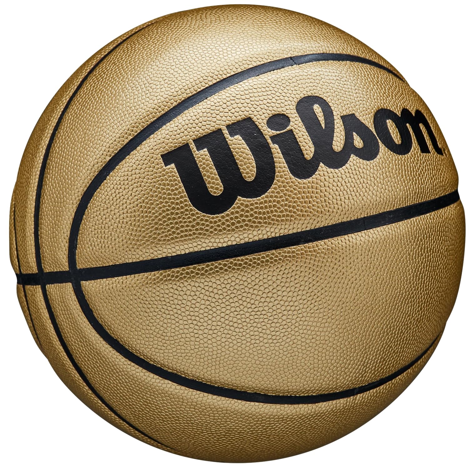 Wilson Gold Comp Ball WTB1350XB - Balones de Baloncesto Unisex, Color Dorado, Talla 3 EU