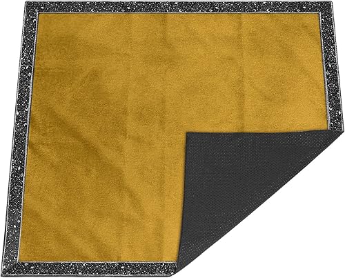 Miniatura 5 de Bolsa de cartas de tarot, mantel de adivinación, encaje de río estrella, parte inferior de partículas de terciopelo grueso con bolsa de tarot (negro)