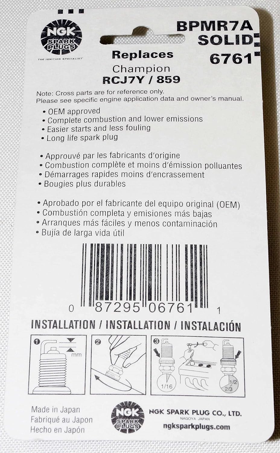 Spark Plug, Small Engine, Bpmr7a Blyb