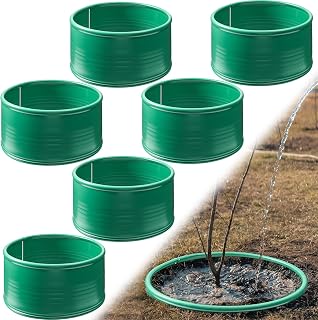 DoubleFillB 7.9 Inches x 29.5 ft Edging for Landscaping and Flower Beds Planting Rings for Gardens, Flower Beds, and Pathways, Green
