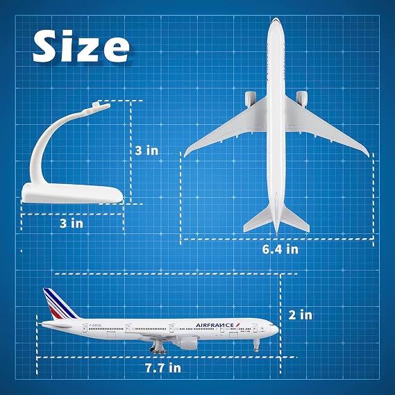 Lose Fun Park 1/300 Diecast Airplanes Model Airplane Air France Boeing 777 Plane Model for Collections & Gifts