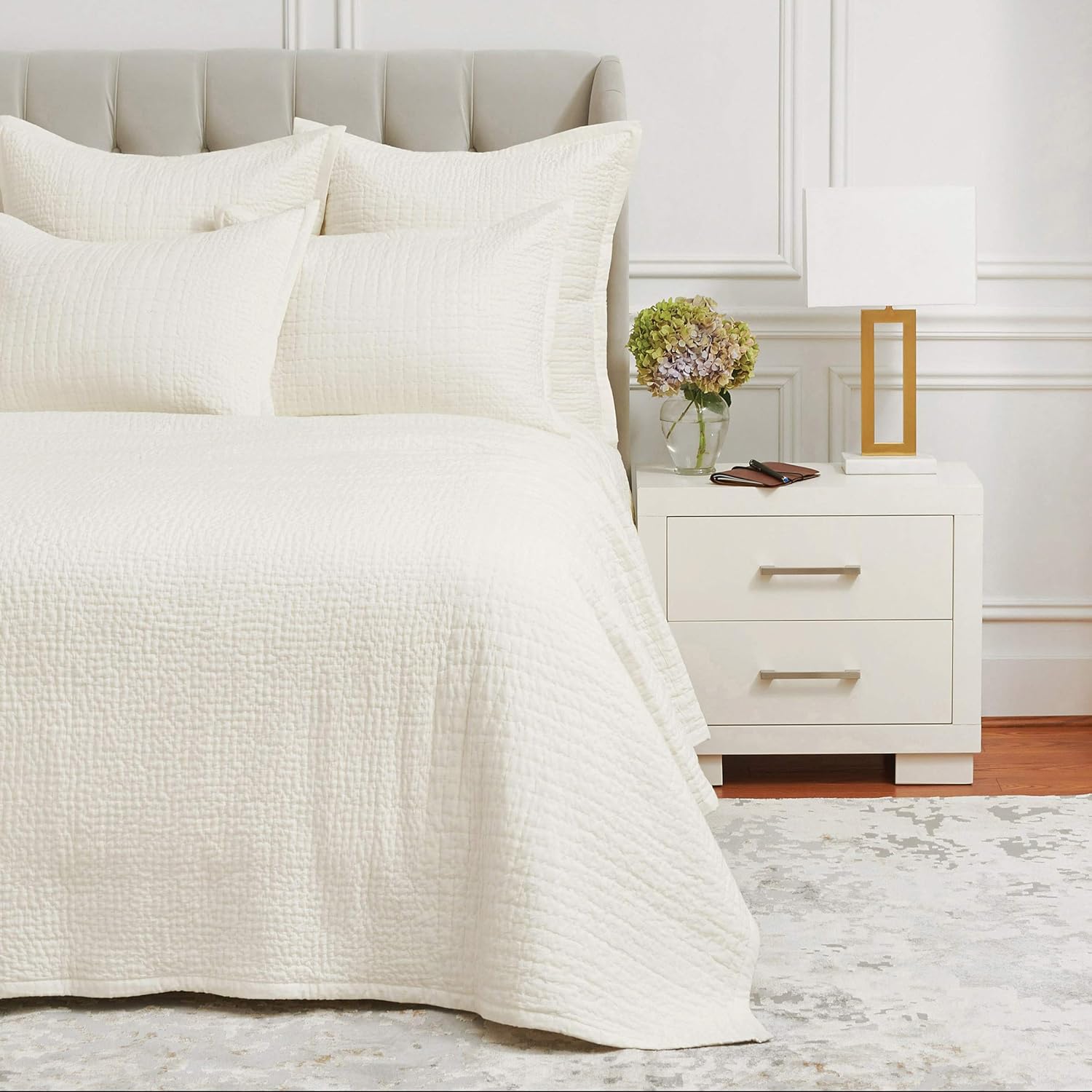 C&F Home Willa Ivory Premium Cotton Queen Quilt Full/Queen Ivory