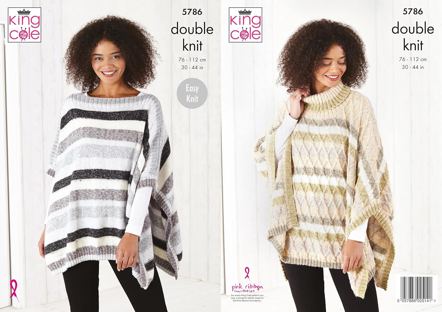 Knitting Pattern Ladies Tabbard / Poncho in King Cole Harvest DK 5786