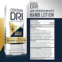 Vista 2 de Certain Dri Loción antitranspirante para manos, protección contra el sudor las 24 horas para sudoración excesiva e hiperhidrosis palmar, secado