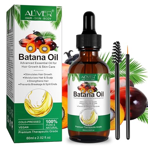Batana Haaröl mit Rosmarin 60ml vegan - Öl für Haarwuchs,