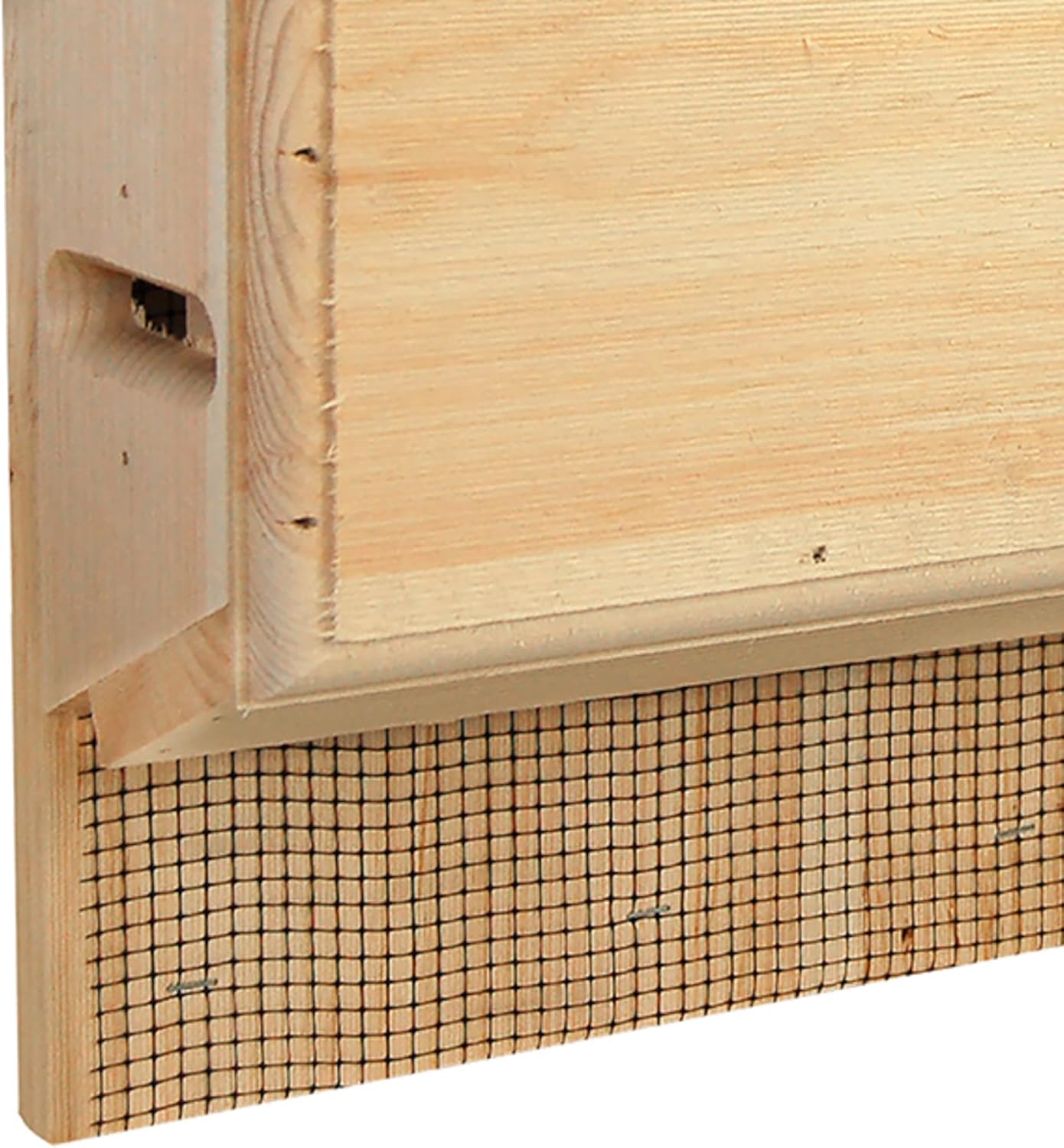 Sunshine’s Large Bat House – Holds 100 Bats | 2-Chamber Design with Echolocation Slots & Screened Landing Pad | Made in USA from 1" Pine for Warmth | Outdoor Insect Control Bat Shelter