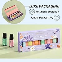 Vista 6 de Folkulture Self Love Club Essential Oils Set 6 Relaxing Fragrance Oils for Diffusers Green Tea, Cashmere, Ocean Salt and More Valentine’s Day
