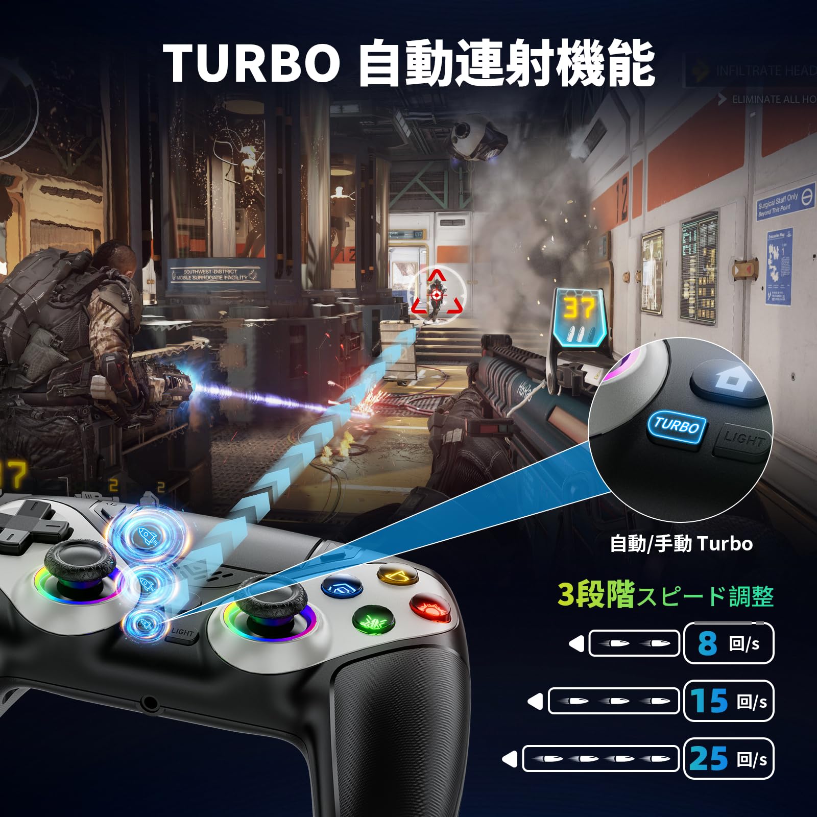 Amazon.co.jp: 【最高の贈り物】PS5コントローラー 互換 PC