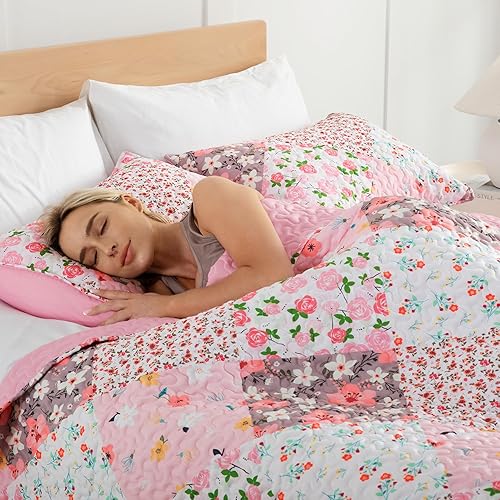 Miniatura 10 de Whale Flotilla Juego de ropa de cama de 3 piezas con 2 fundas de almohada, ligero, reversible, para todas las estaciones, huesogris