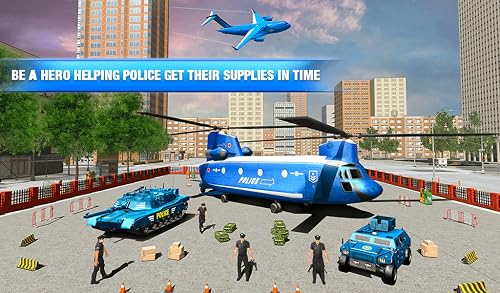 Avion de police de la police des États-Unis Avion de transport avion de vol 2018 – vue 5