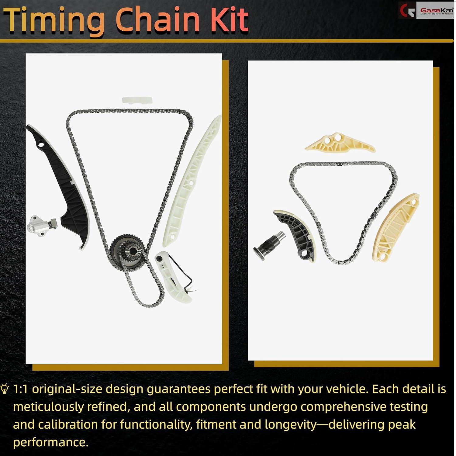 2.0L Timing Chain Kit w/Oil Pump & Water Pump Fit For Audi A3 A4 A5 A6 Q3 Q5 TT VW Jetta GTI Passat CC Beetle EOS Ti-guan 2.0L CAEB CCTA 2009-2015 06H109509D 06H115105AC 06H121026BP