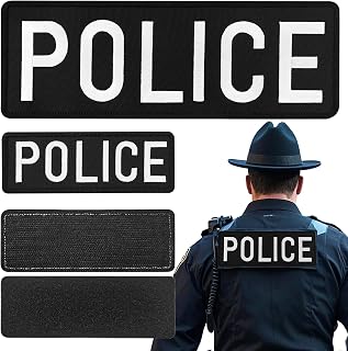2 Pieces Embroidered Patch with Hook Fastener Back for Backpacks, Clothes, Vest, Military Uniforms, Tactical Gears Etc (White)