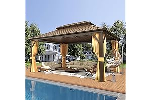 EROMMY 12x16 Gazebo with Metal Roof