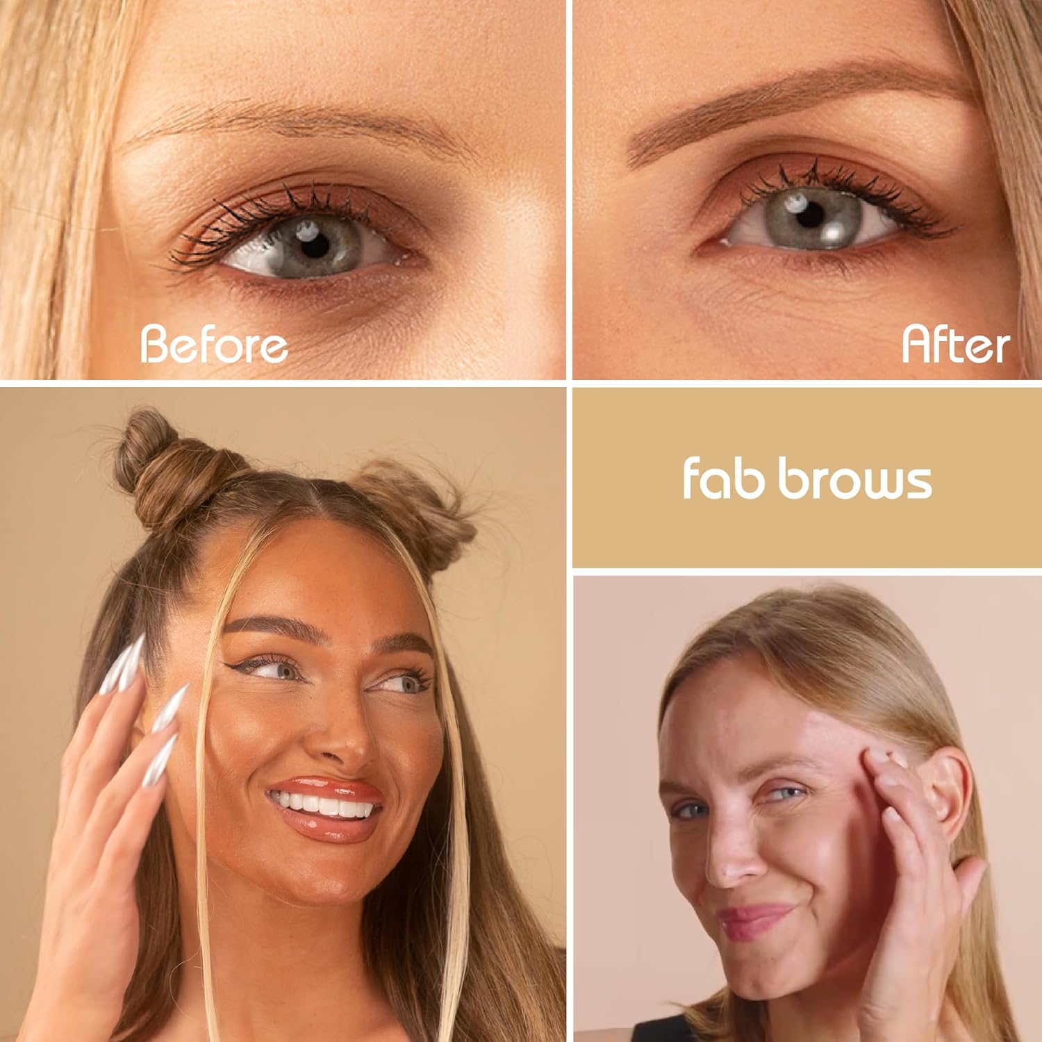 Lux Eyebrow Kit Refill Powder - Soft and Natural Eyebrow Definition for Light Brown/Medium Brows On-The-Go