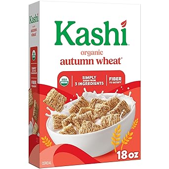 Kashi Breakfast Cereal, Organic, Whole Grain, Autumn Wheat, 18oz Box 1 Box