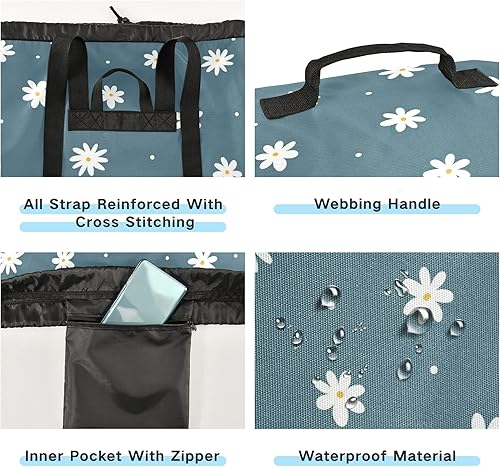 Miniatura 2 de Bolsa de lavandería para perros, mochila organizadora de bolsas de ropa sucia con extra grande y resistente para la universidad, viajes, campamento,