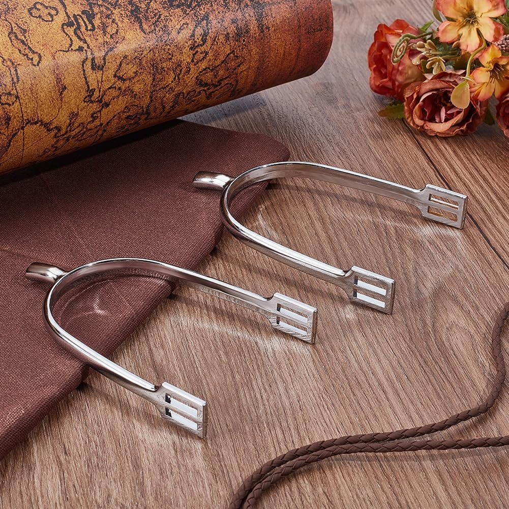AHANDMAKER 1 Pair Blunt Spurs Equestrian Spurs Western Horse Spurs for Women Horse Riding Gear Equestrian Training Cowboy Boots Holiday Decor