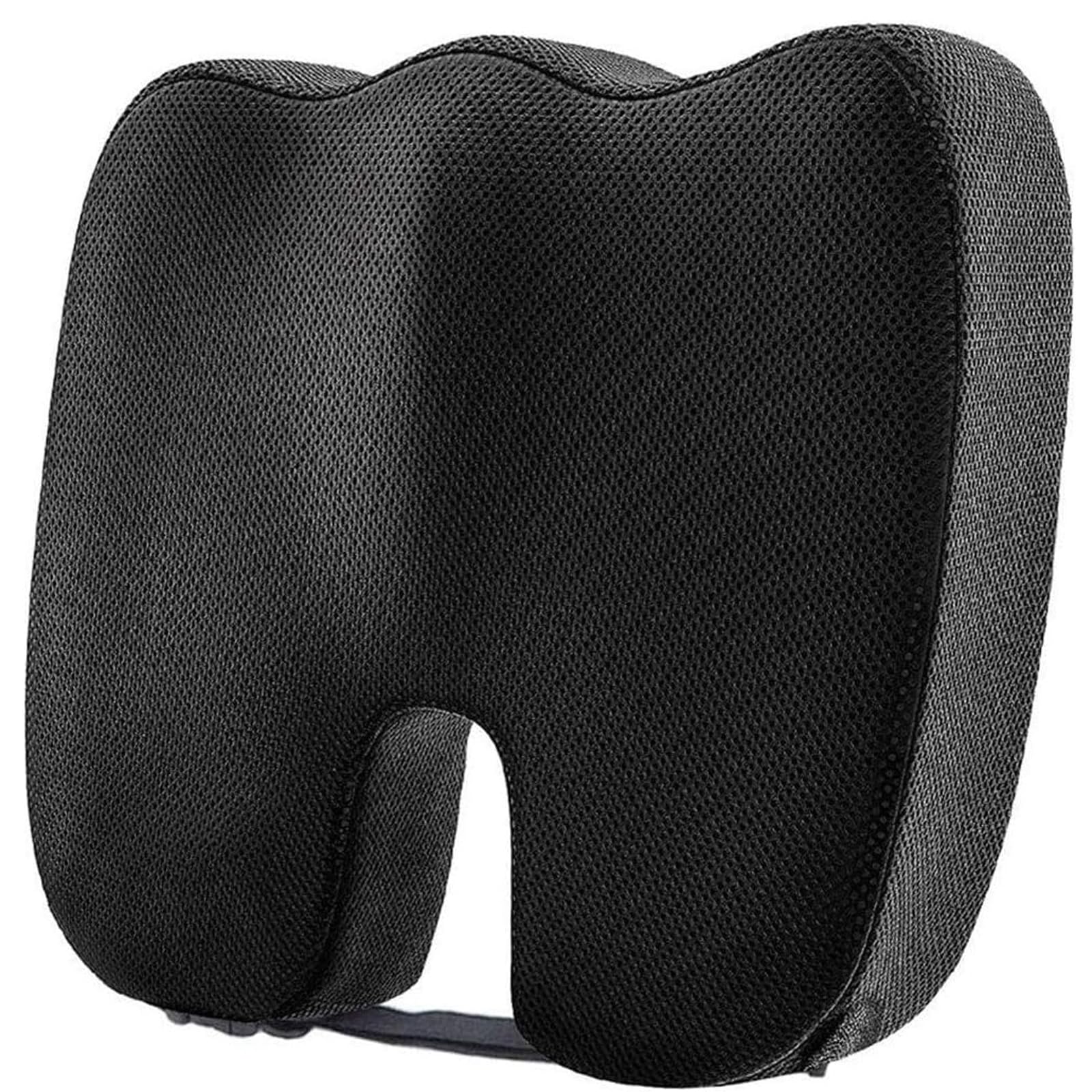 Coussin de siège ergonomique en mousse à mémoire de forme pour douleur de coccyx en voiture