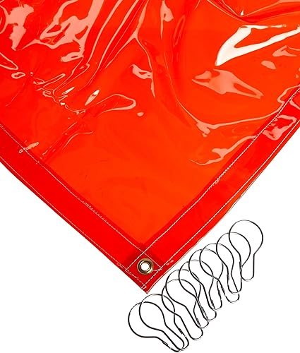 sellstrom Supervisor Serie cortinas de soldadura (varias opciones de tamaños y colores), Anaranjado (Transparent Orange), 1
