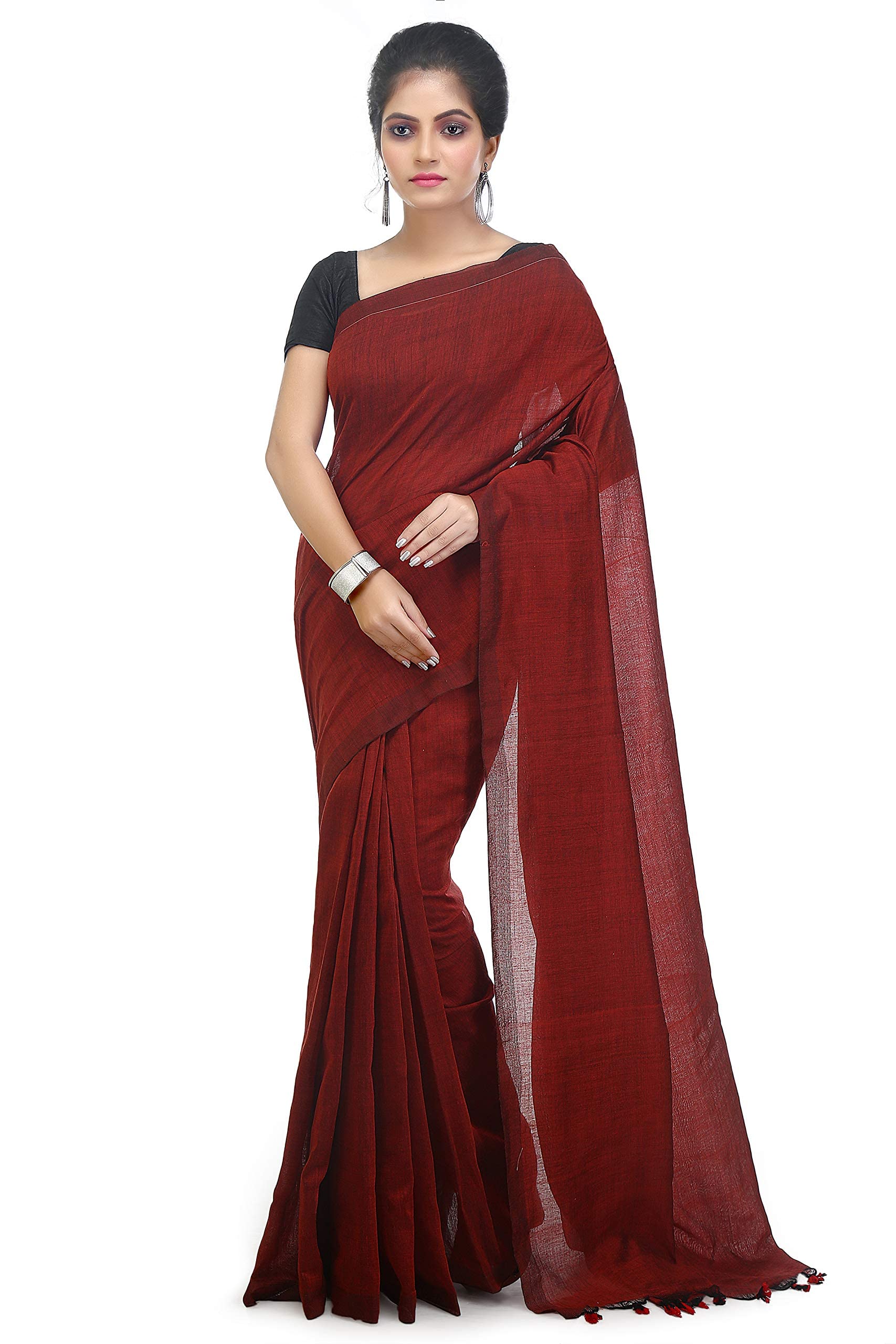 Women's Pure Premium Cotton Saree With Blouse Piece