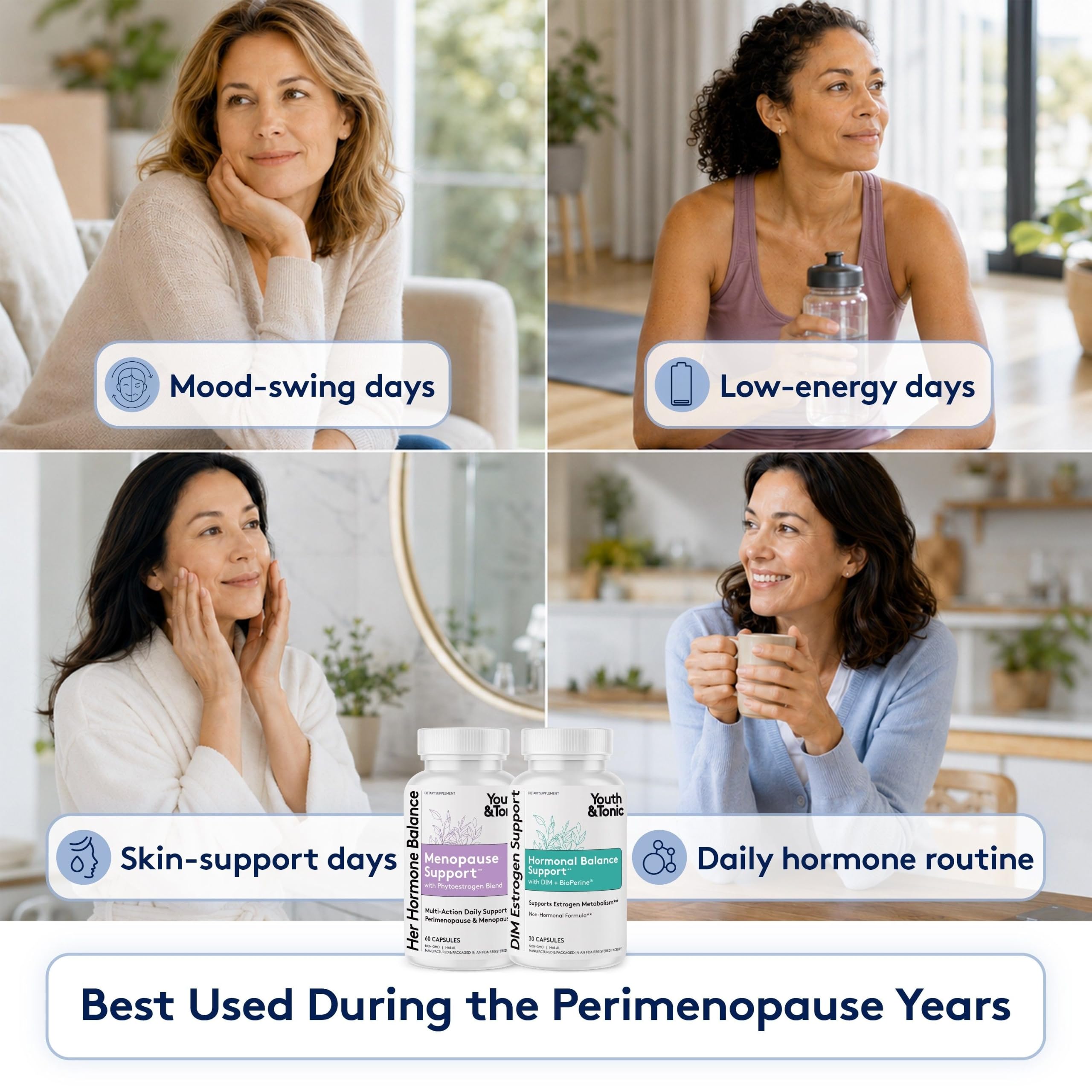 Youth & Tonic Perimenopause Hormone Balance Supplement for Women — Amazon image 4