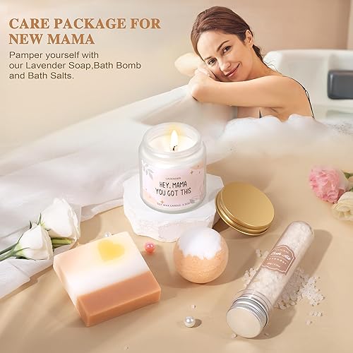 Miniatura 5 de Regalos para nuevas mamás para mujeres, regalos de embarazo para nuevos padres que esperan mamá, paquete de cuidado para mamá nueva después del