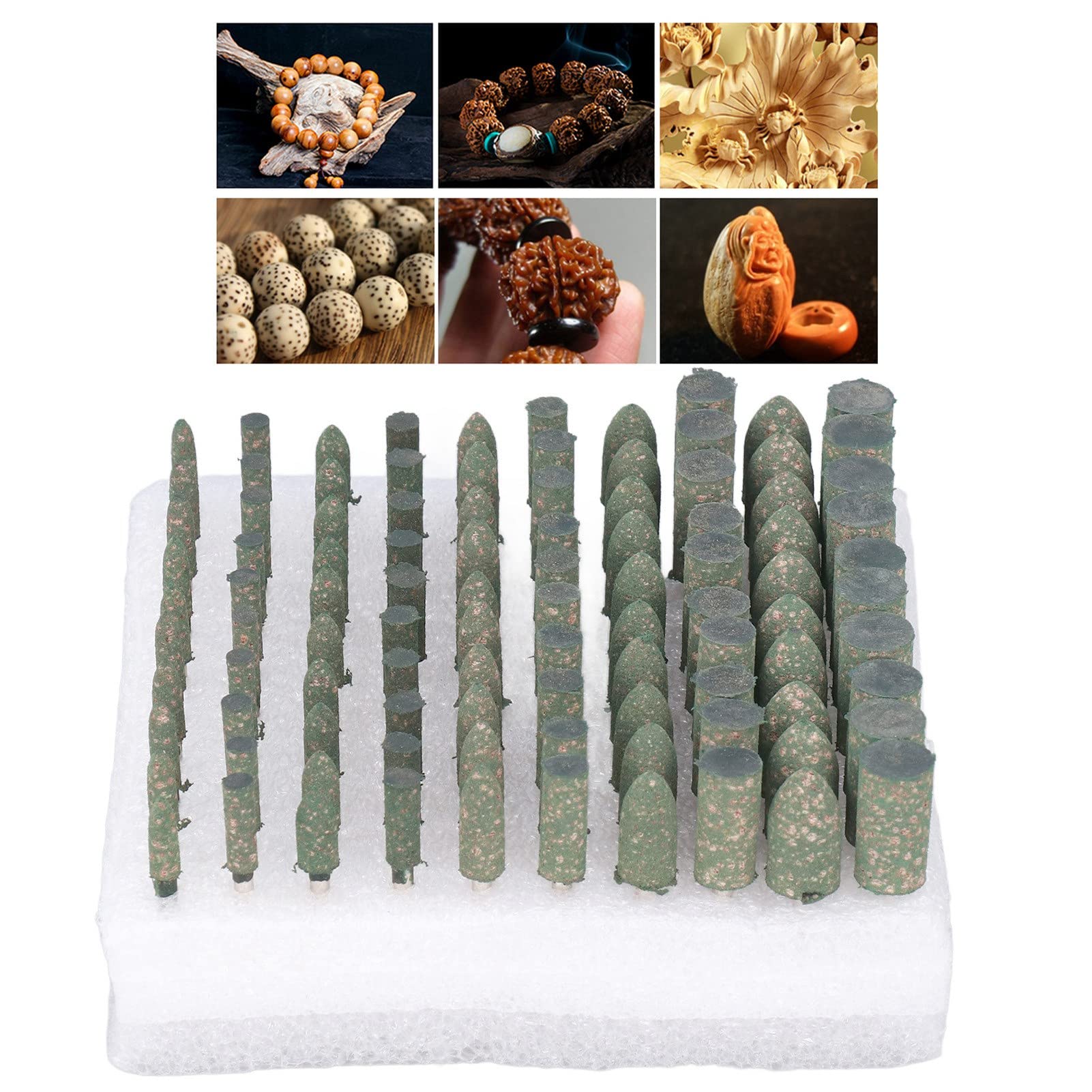 Rubber Grinding Head Polishing Bit Set - Multiple Sizes & Shapes for Diverse Projects - Streamlined Installation - Ideal for Professionals and DIYers