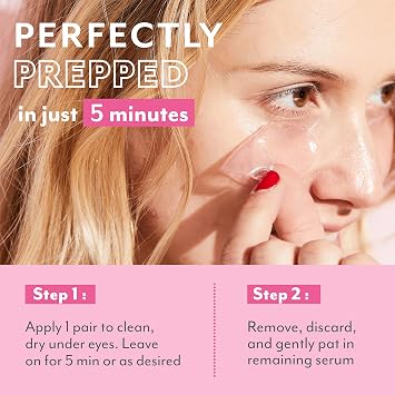 Patchology Serve Chilled Rose Hydrating Under Eye Patches Hyaluronic Acid & Antioxidant-Infused Eye Masks to Reduce Dark Circles, Puffiness & Fine Lines - Ideal Skincare Essentials (5 Pairs)