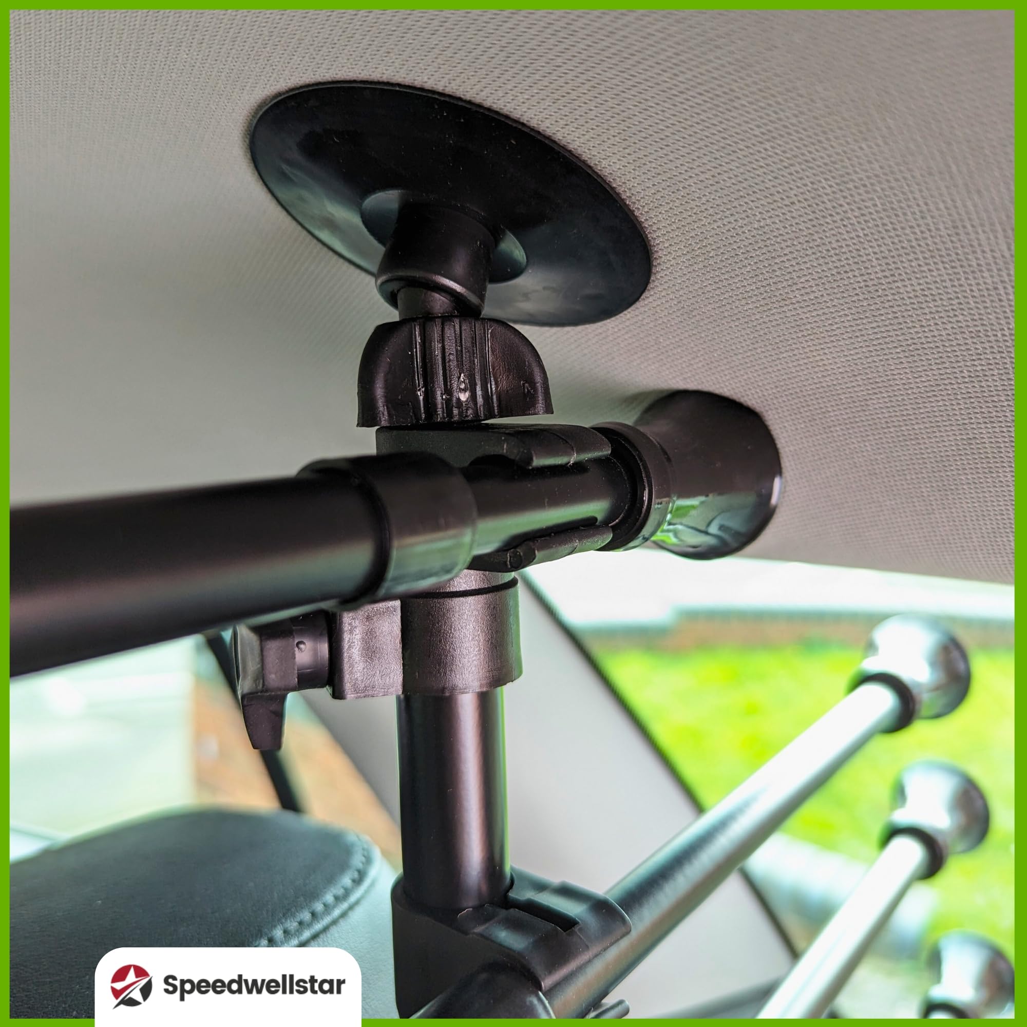 Speedwellstar Griglia Divisoria Cane Bagagliaio Auto Universale Regolabile – Barriera in Metallo Robusta con Fissaggio Poggiatesta – Extra Robusta