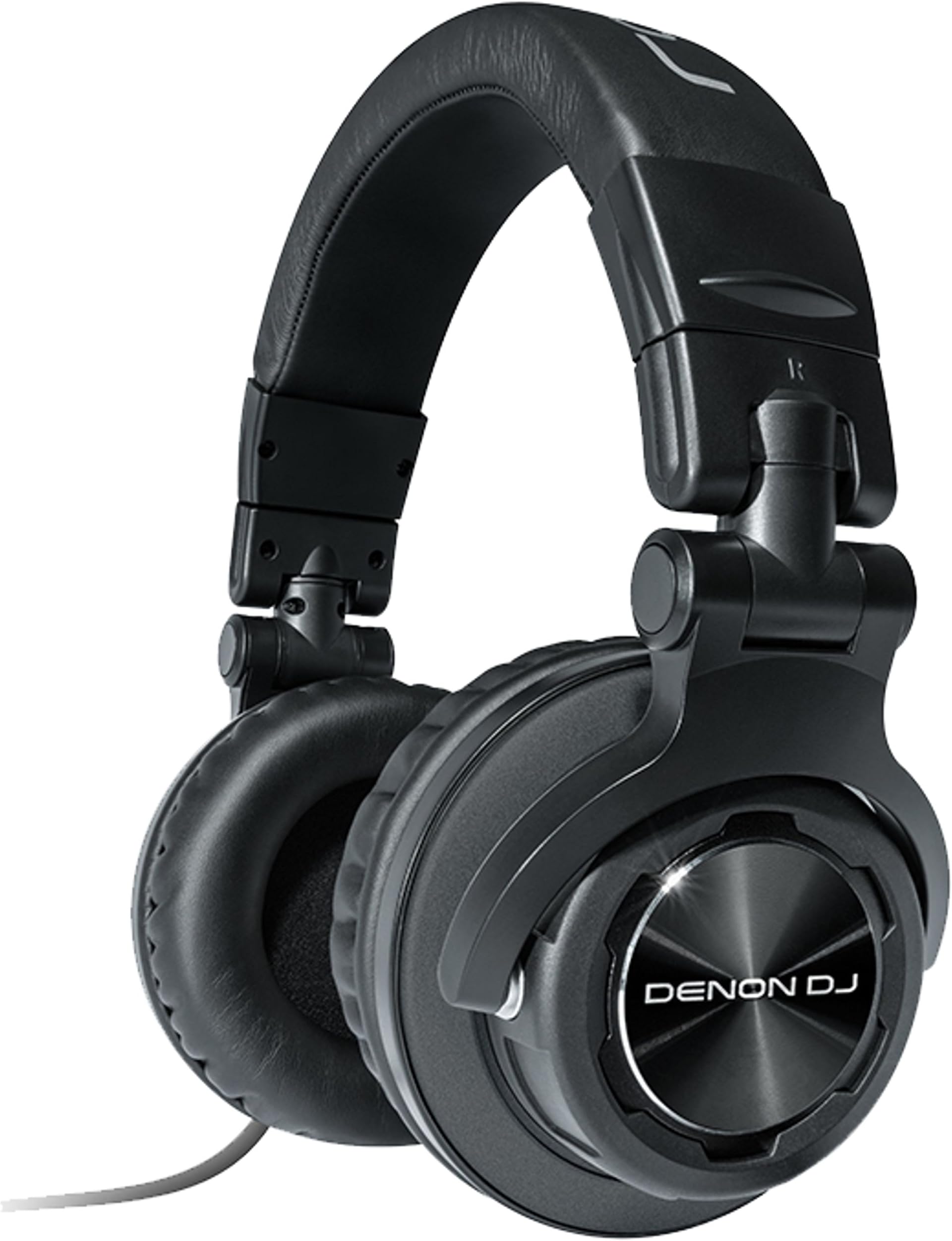 Denon DJ HP1100 Over-Ear DJ Headphones with 53mm Drivers for Professional Studio Recording, Monitoring and Mixing,1/4" Adapter and Case Included