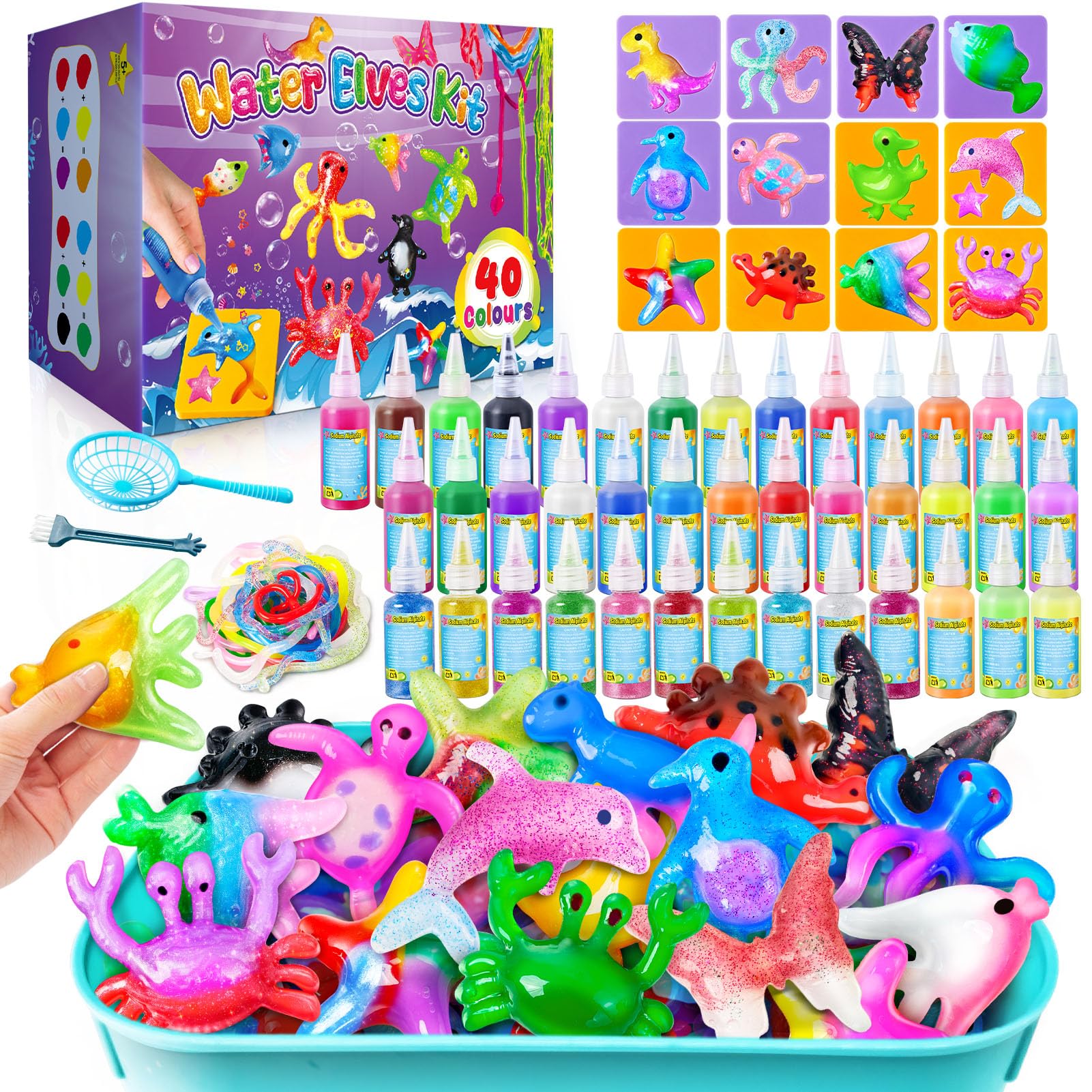 JOPSHEEN Magic Water Elf, 40 Colori Magico Acqua Fairy Gel per Bambini, Attivita Creative Bambino, DIY Giocattolo Fatto a Mano per Ragazzi e Ragazze