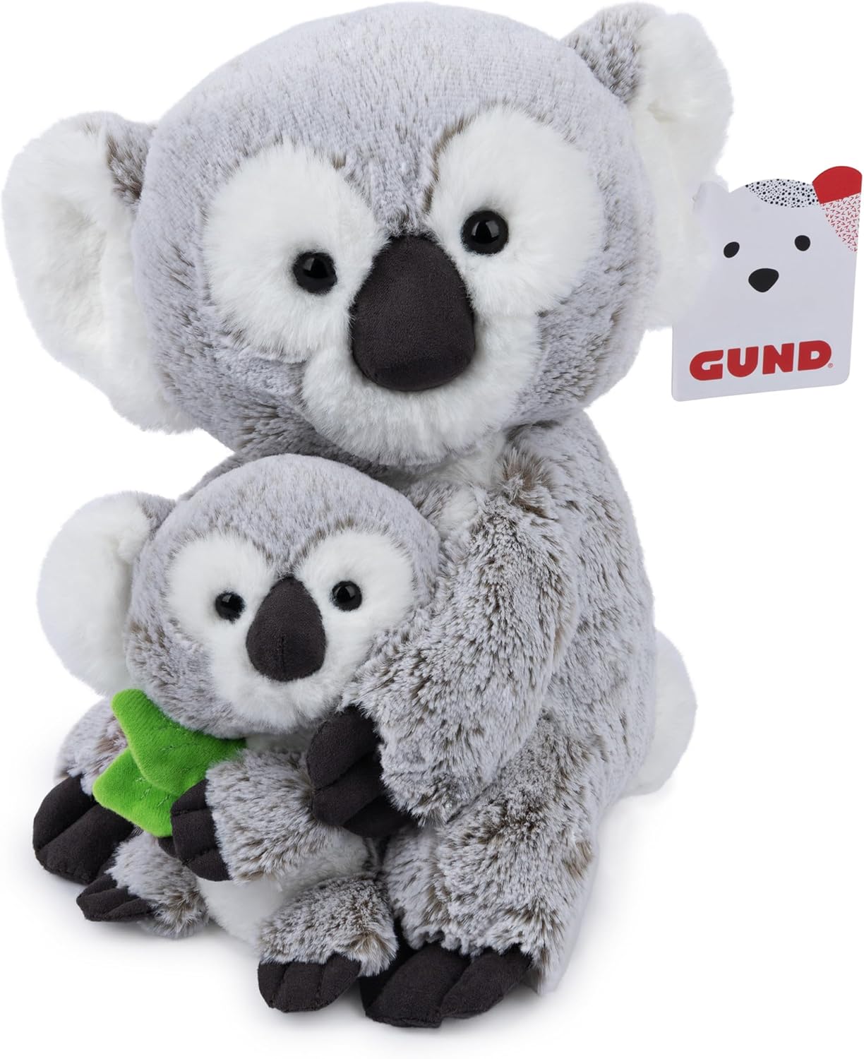 GUND Zozo The Koala Bear with Joey Plush, Stuffed Animal for Ages 1 and Up, Gray/White, 10”