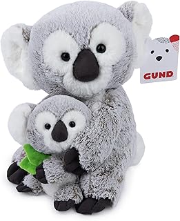 GUND Zozo The Koala Bear with Joey Plush, Stuffed Animal for Ages 1 and Up, Gray/White, 10”