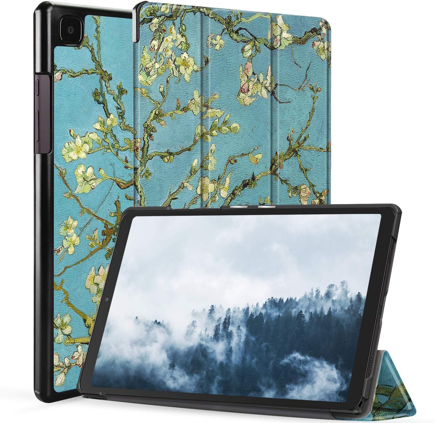Neepanda Case for Samsung Galaxy Tab A7 10.4 Inch 2020, Slim Tri-Fold Shell Case Cover for Samsung Galaxy Tab A7 10.4 Inch Model SM-T500/T505/T507 2020 Release, [Auto Wake/Sleep] - Blossom