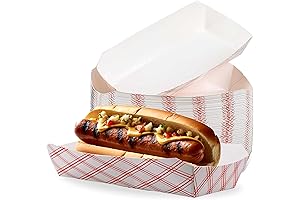 7" Paper Hot Dog Trays for a Convenient and Hygienic Hotdog-Eating Experience