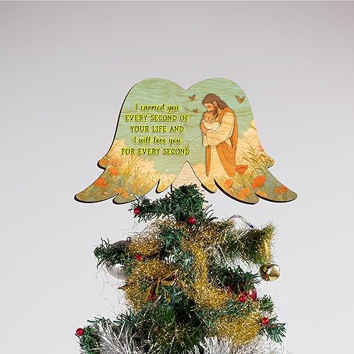 Miniatura 5 de Decoración para árbol conmemorativo de bebé 2D, decoración de madera impresa, recuerdo de la pérdida del bebé, decoración para árbol de Navidad